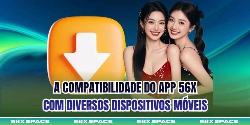 A compatibilidade do app 56X com diversos dispositivos móveis