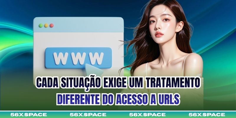 Cada situação exige um tratamento diferente do acesso a URLs