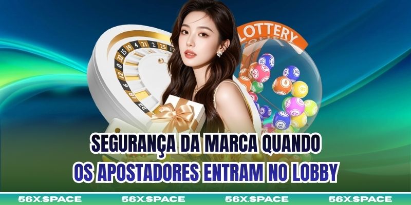 Segurança da marca quando os apostadores entram no lobby
